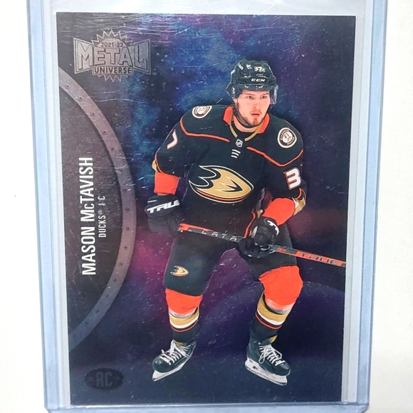 Mason McTavish Anaheim Ducks 2021/22 Skybox Metal Universe Rookie Card - Picture 1 of 2